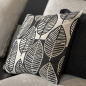 Preview: Dutch Decor Kissenhülle 'Dakota' 45 x 45 cm Raven - Schwarz